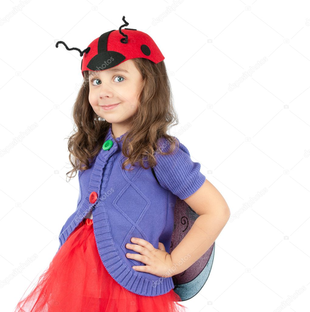Cute little girl in costume