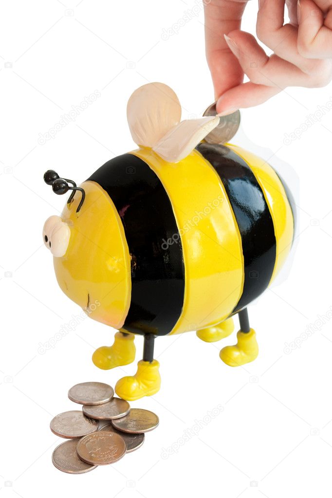 Bee moneybox