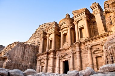 Petra monastery clipart