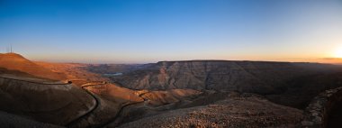 Wadi mujib panorama clipart