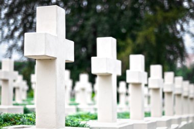 War cemetery clipart