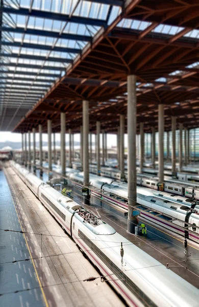 Dworzec kolejowy w Madrycie. — Zdjęcie stockowe
