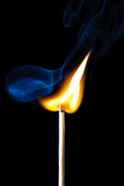 Burning match — Stock Photo, Image
