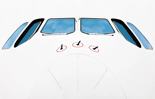 Naso dell'aereo passeggeri . — Foto Stock