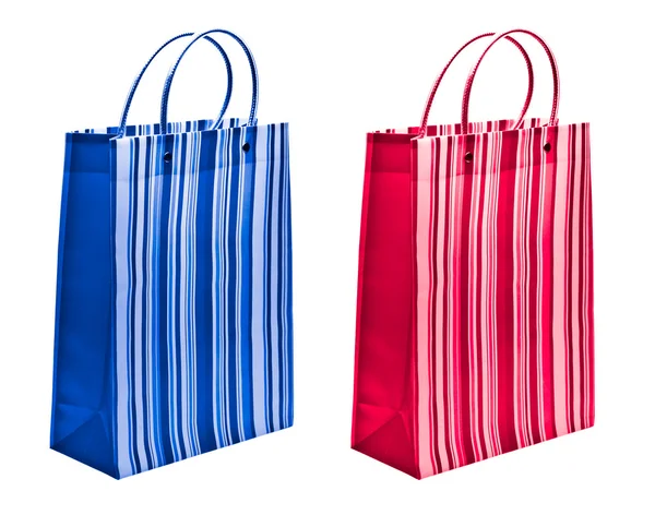 Red and blue packets — Stock Photo, Image