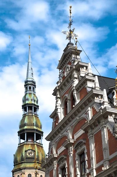 Arquitectura del casco antiguo de Riga —  Fotos de Stock