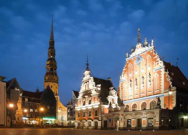 Plaza central de Riga, Letonia . — Foto de Stock