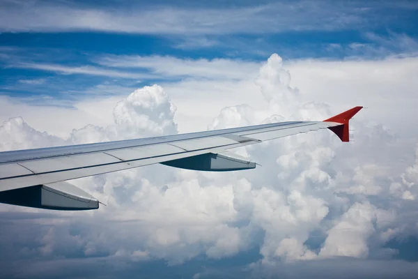 View from the airplane's window — Stock Photo, Image