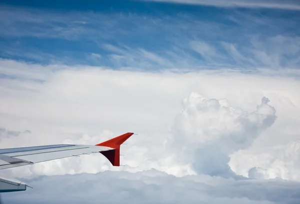 Visa från flygplanet fönster — Stockfoto