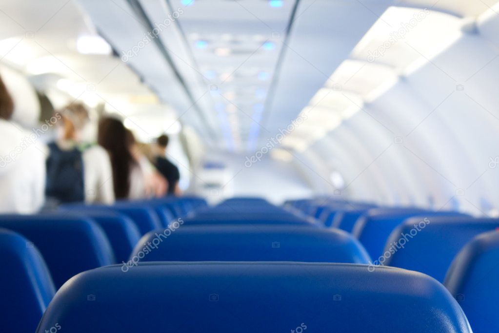 Leaving plane