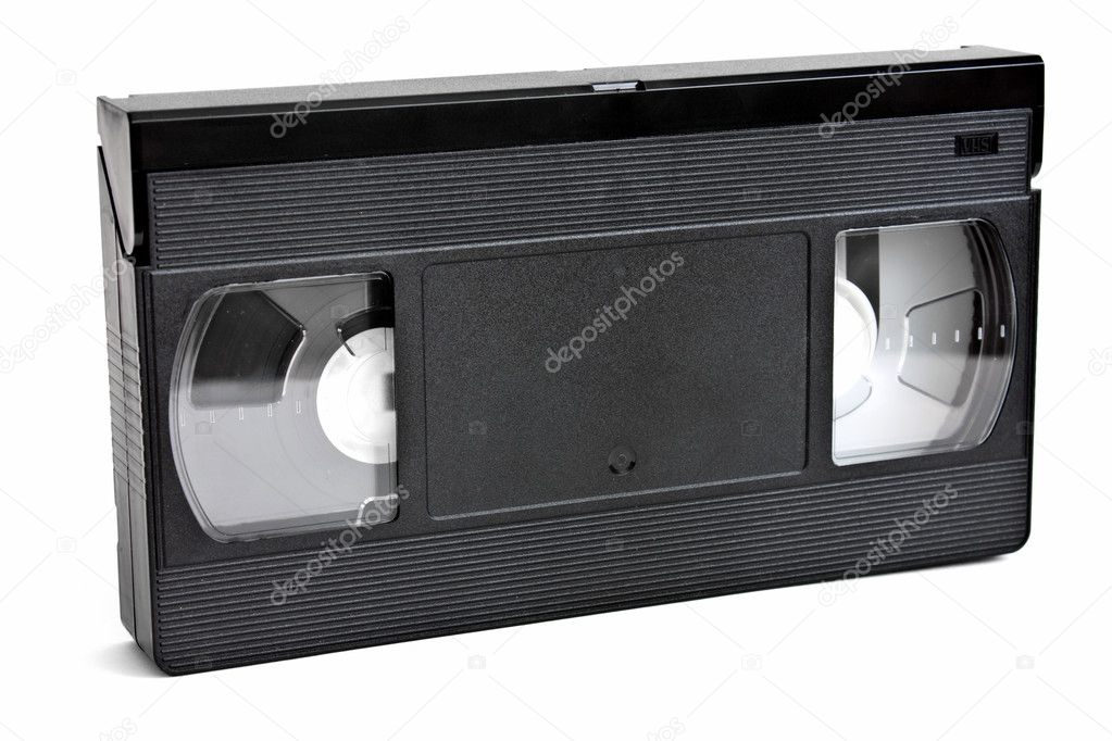 VHS video Tape Isolated on White