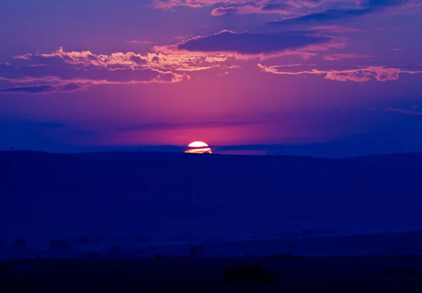 大草原の日の出 — ストック写真