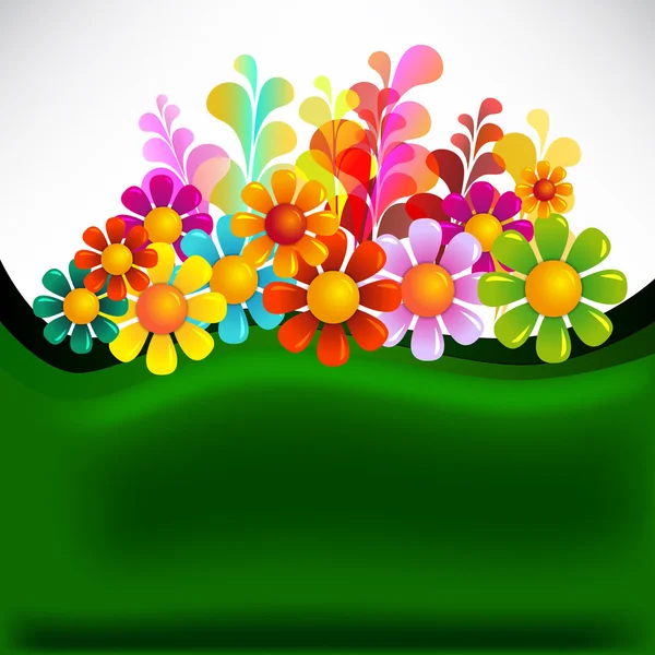 Abstract flowers background — Stock Vector