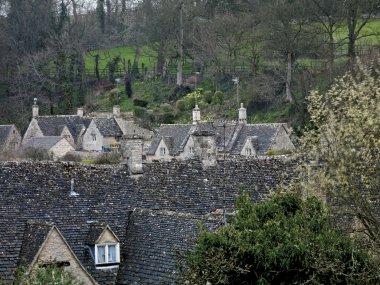 çatıları cotswold İngiltere'de