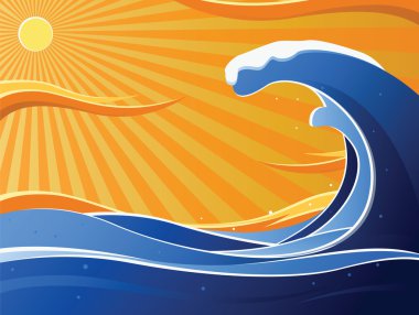 Tidal wave clipart