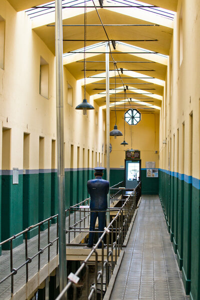 Prison cell blocks at ushuaia argentina