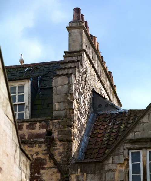 지붕 과 굴뚝 — 스톡 사진