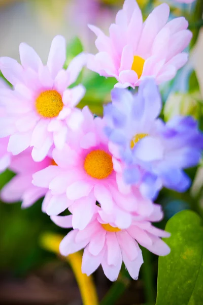 Silk flower closeup — Stock Photo, Image