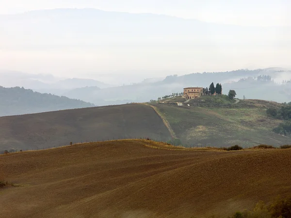 Tuscan Valley in Morning — Stock Photo, Image