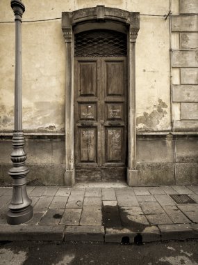 İtalya'nın Toskana bölgesinde Vintage kapı