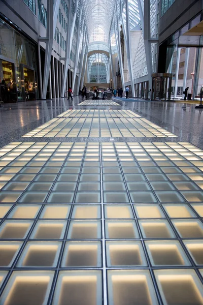 View of glass floor and and steel structure — Stock Photo, Image