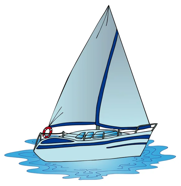 Plachta na vodě — Stockový vektor