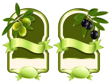 Label for product. Olive oil. clipart