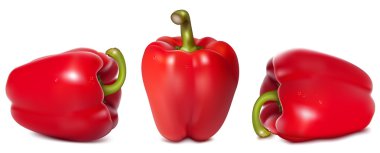 Red sweet pepper clipart