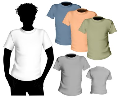 vektör çizim. t-shirt tasarım şablonu.