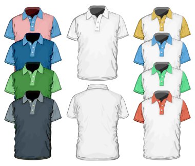 erkek polo-shirt tasarım şablonu.