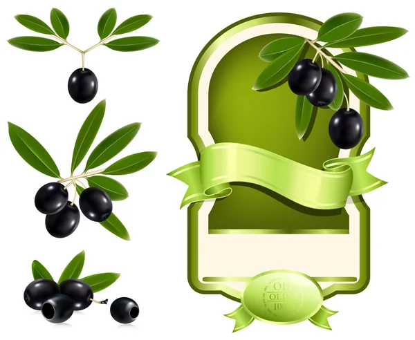 Etiqueta para el producto. Aceite de oliva . — Vector de stock