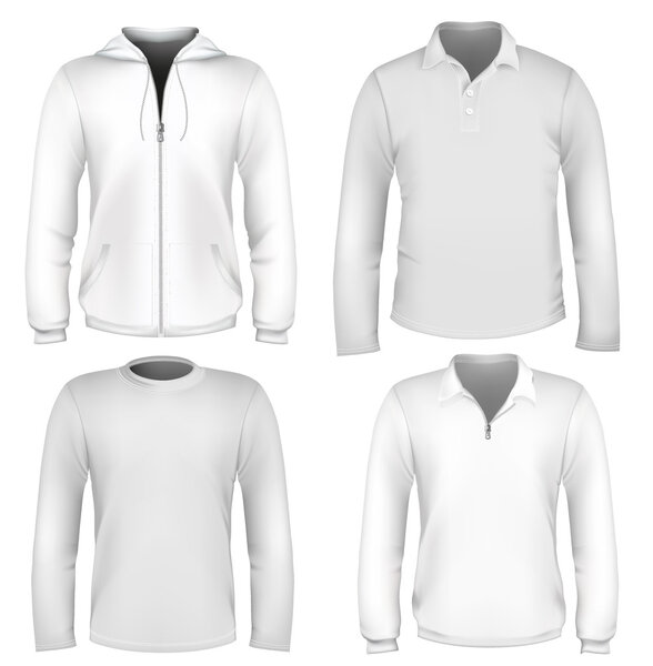 Set of vector clothes design template.