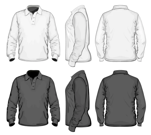 Vorlage für Polo-Shirt-Design für Männer. — Stockvektor