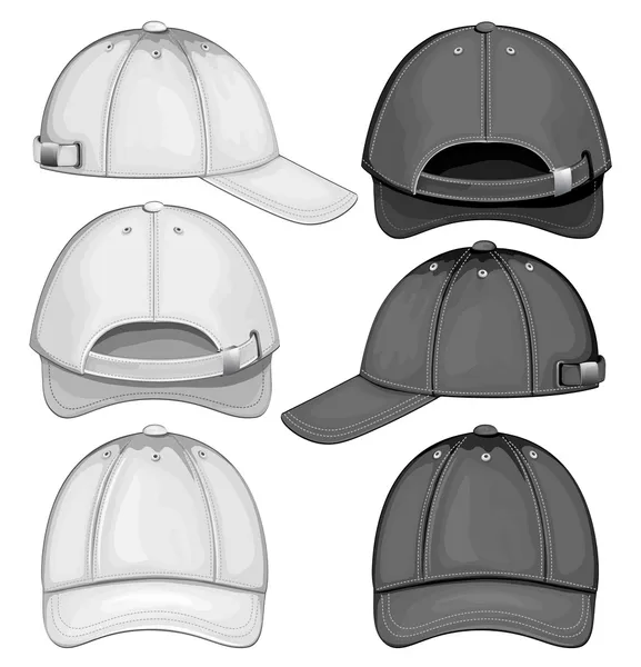 Vector illustration of baseball cap — Stock Vector