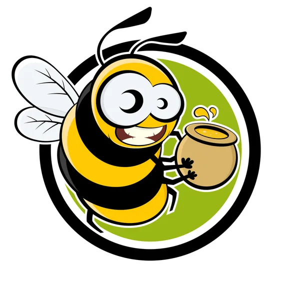 Rajzfilm méh — Stock Vector