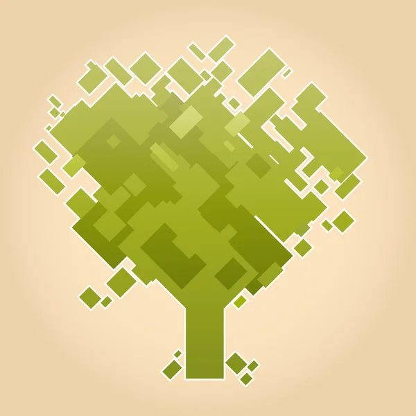 Árbol abstracto — Vector de stock