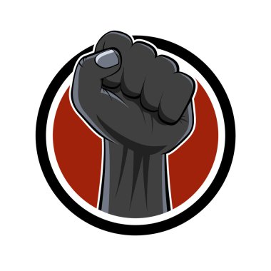 Cartoon fist sign clipart