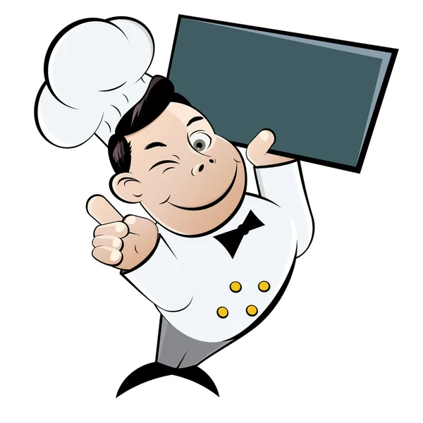 Funny cartoon chef — Wektor stockowy