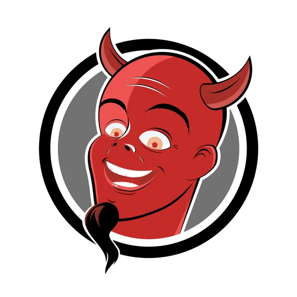 Vtipné kreslené ďábel — Stockový vektor