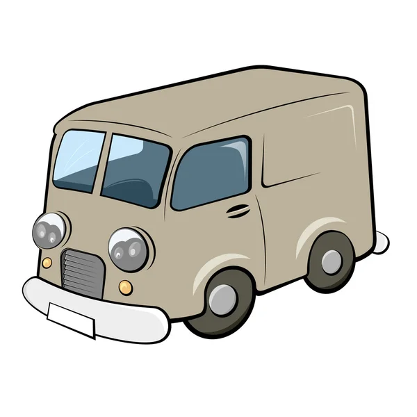 Ретро-фургон — стоковый вектор