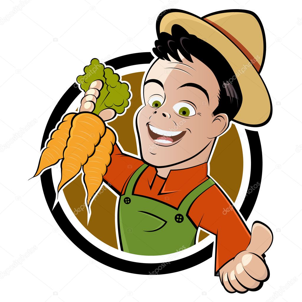 Cartoon farmer Vector Art Stock Images | Depositphotos