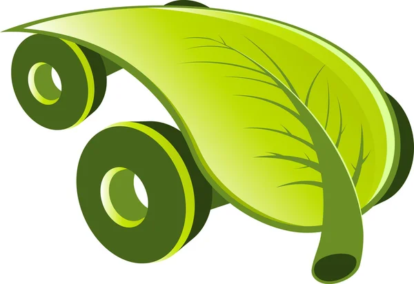 Ekologia nowoczesny samochód — Wektor stockowy