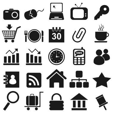 25 black icon 1 clipart