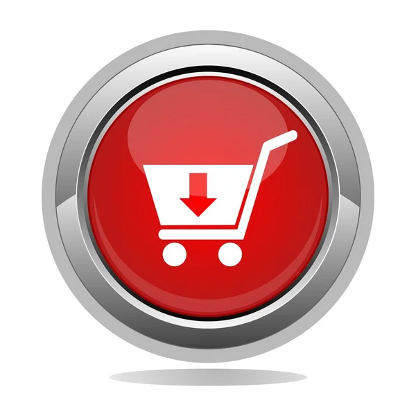 Shopping button — Stock Vector