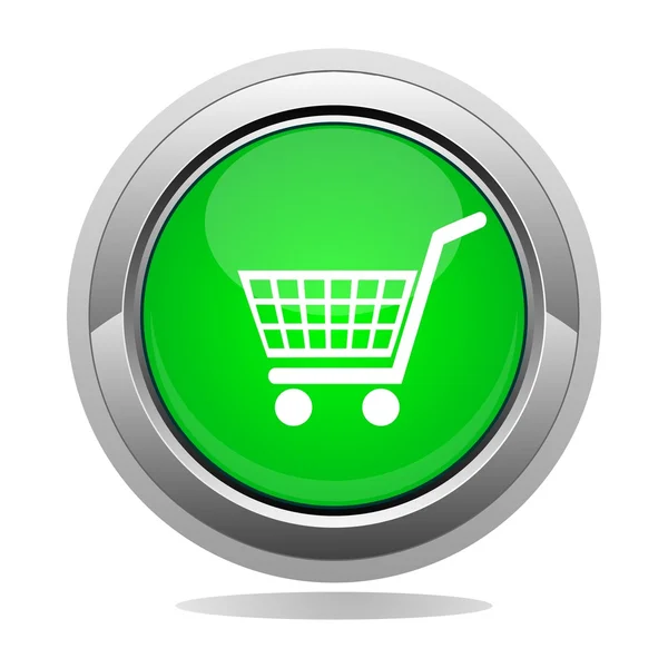 Shopping button 1 — Stock Vector