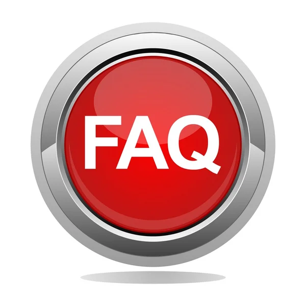 Botón FAQ Vectores De Stock Sin Royalties Gratis