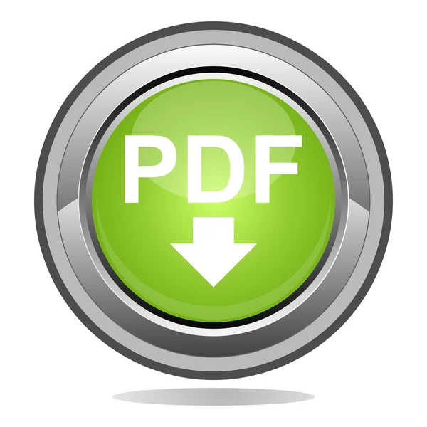 Przycisk PDF — Wektor stockowy