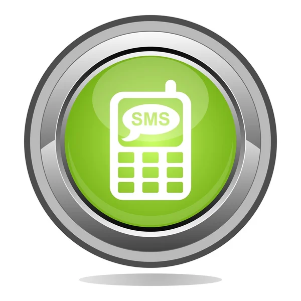 「sms」ボタン — ストックベクタ
