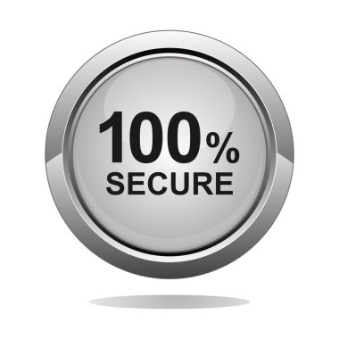 100% secure clipart