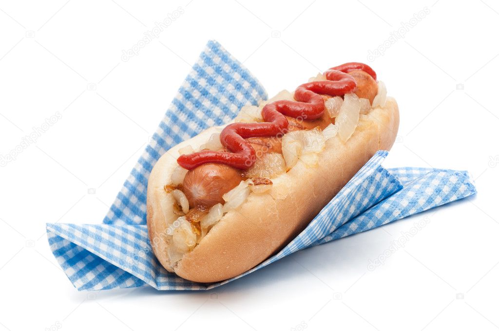 Hotdog In Napkin